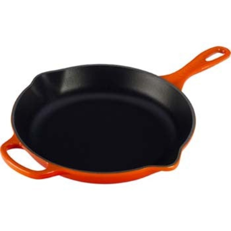 Le Creuset Enameled Cast Iron Signature Flame 10 1/4″  Skillet