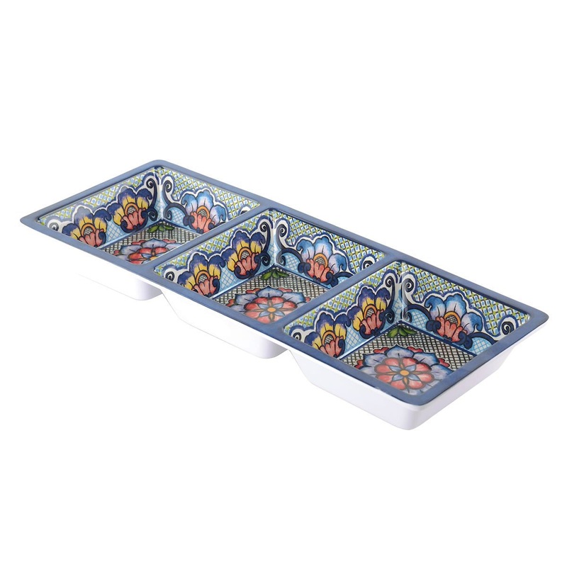 Prepara 3 Section Tray in Blue