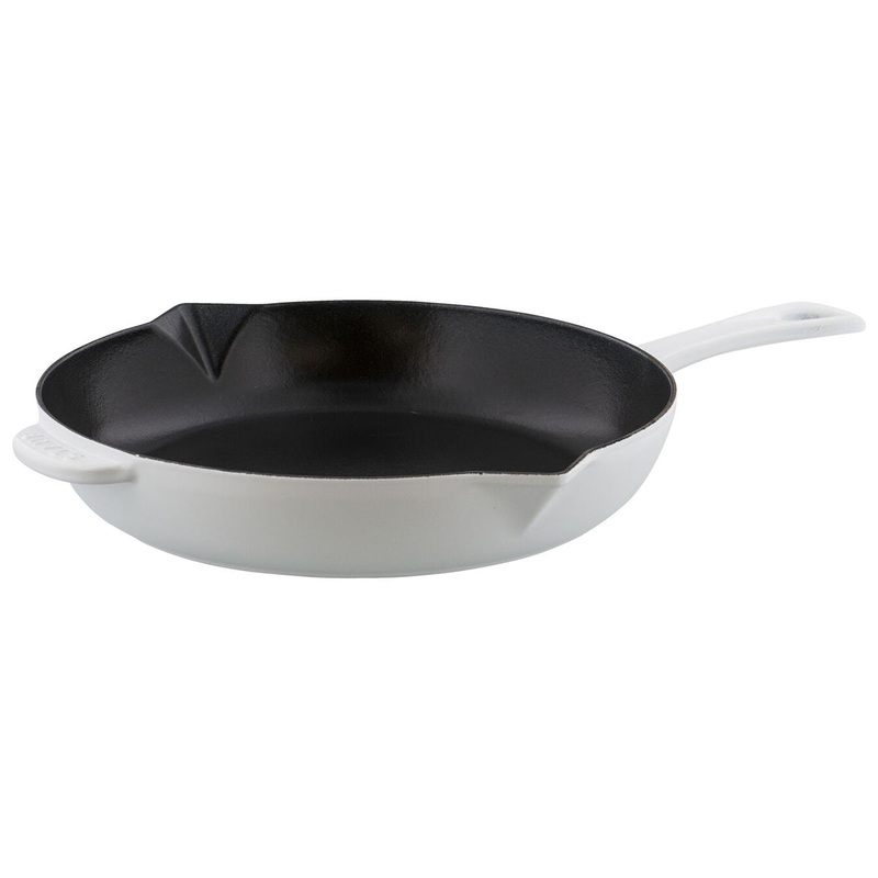 Staub Enameled Cast Iron 10″ Fry Pan in White