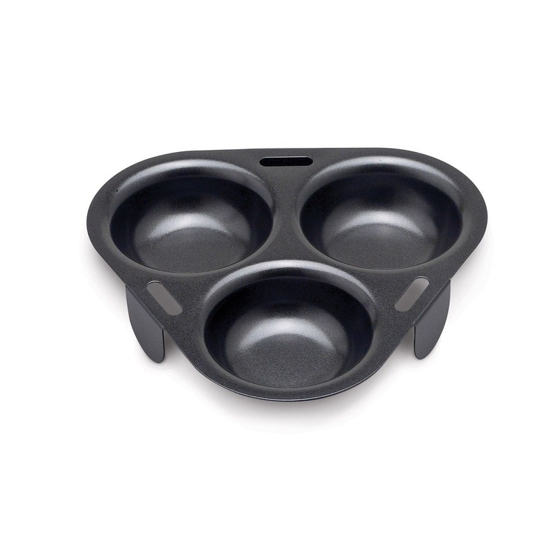 HIC Kitchen Non-Stick 3-Egg Poacher Insert