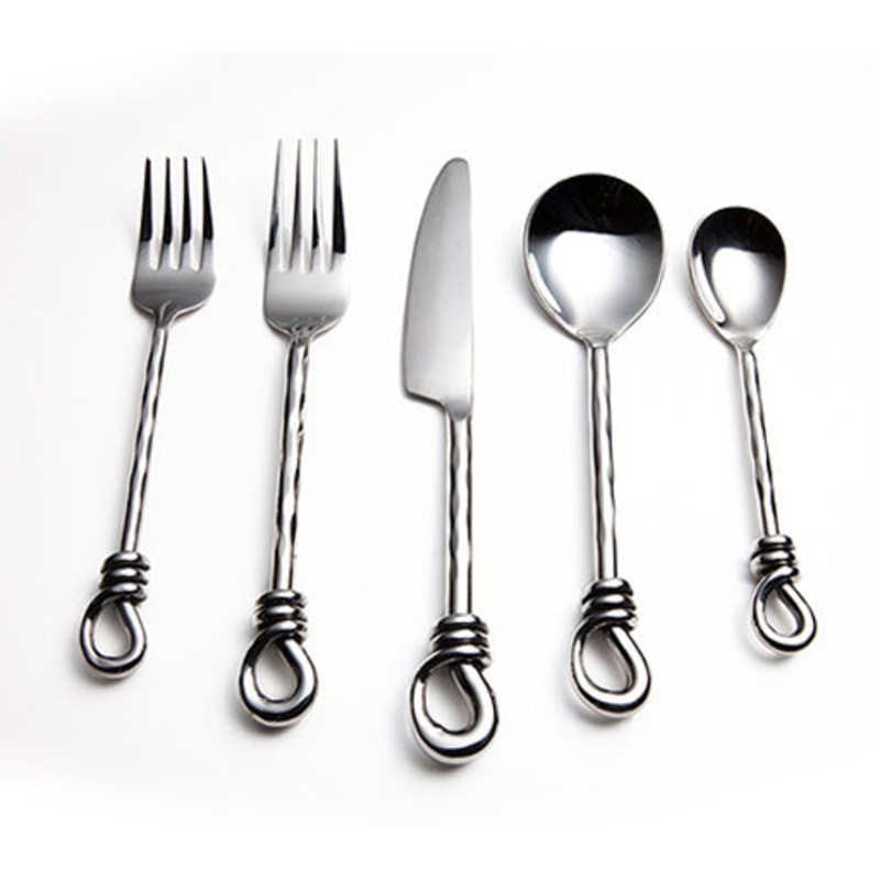 Taos Twist Flatware 5 Piece Place Setting