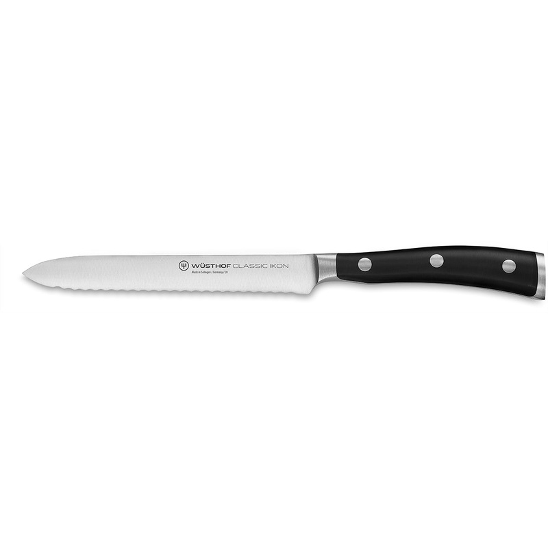Wusthof Classic Ikon Forged 5″ Serrated Utility Knife