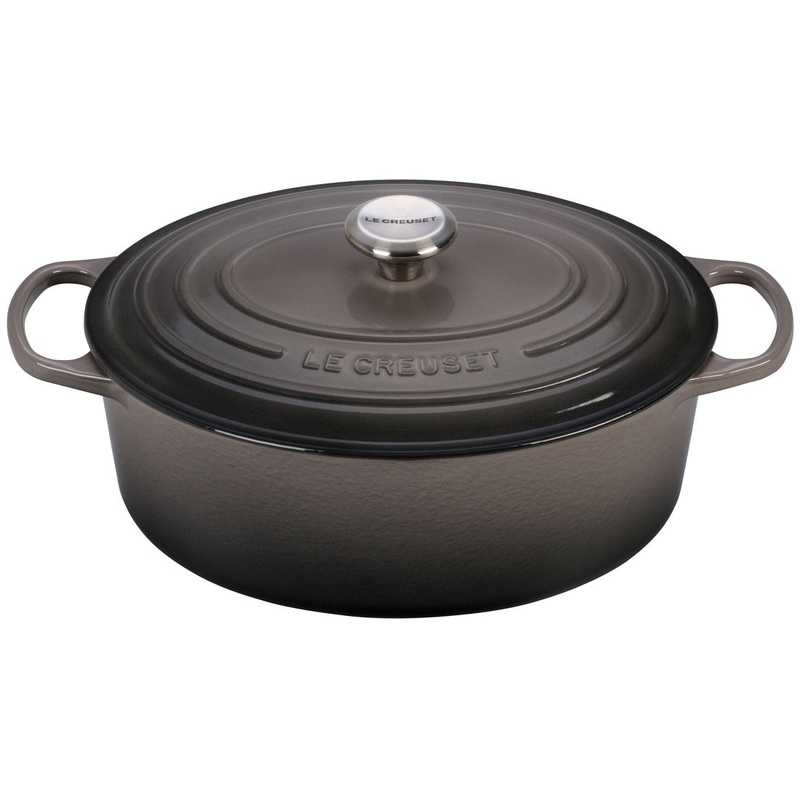 Le Creuset Enameled Cast Iron Signature 6 3/4 Quart Oval Dutch Oven in Oyster