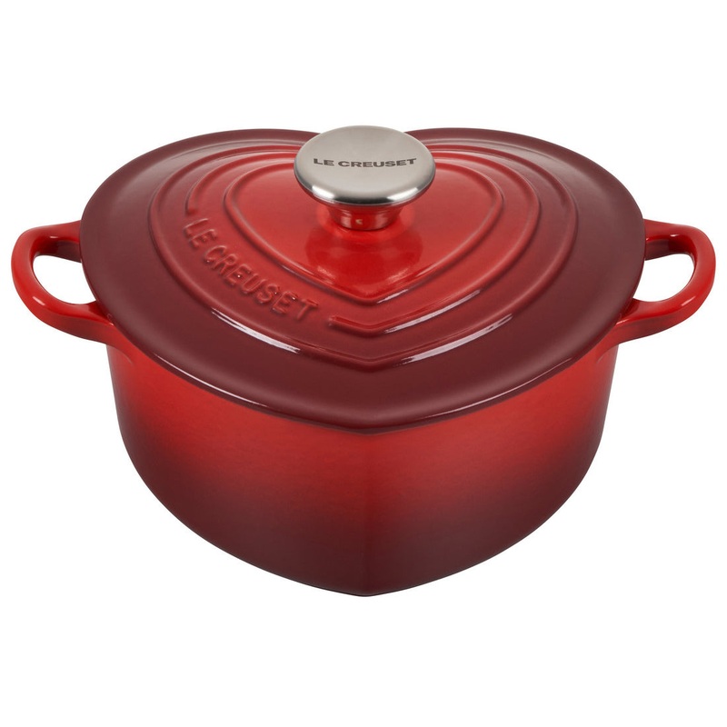Le Creuset Heart Cocotte in Cerise