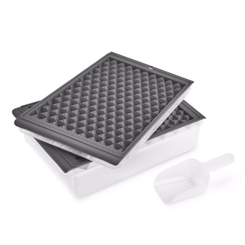 Tovolo Mini Ice Twist & Release Trays with Storage Bin and Ice Scoop