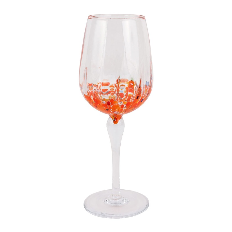Vietri Chiara Orange Wine Glass