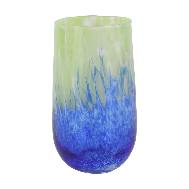 Vietri Nuvola Green and Blue High Ball