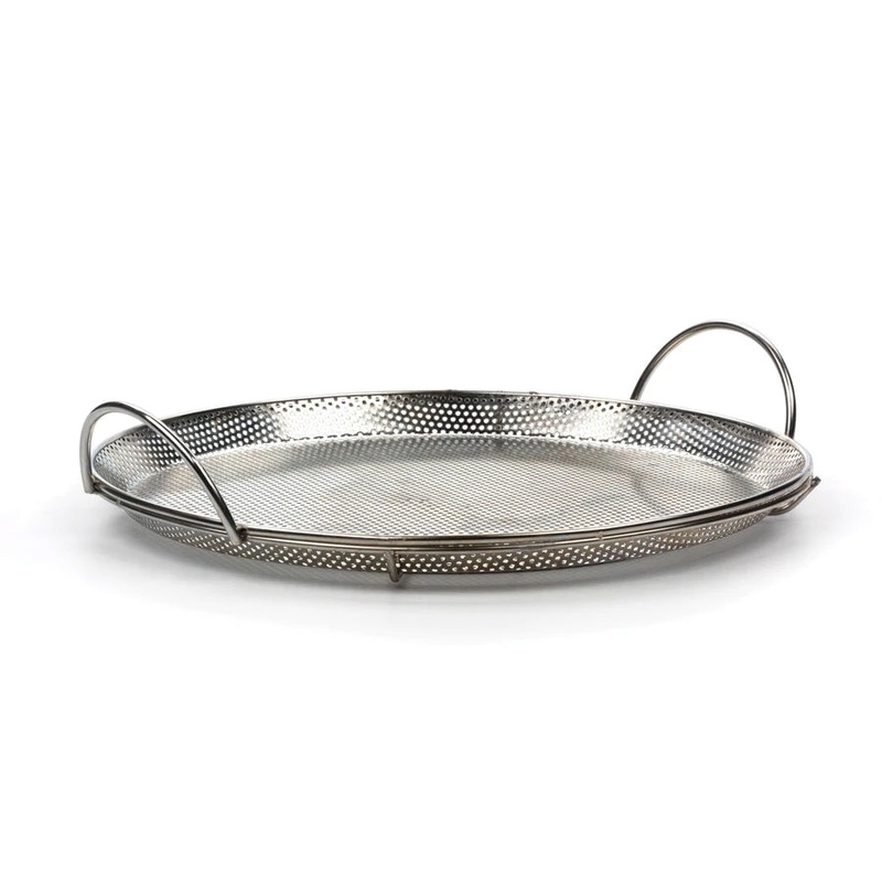 RSVP International Bbq Pizza Pan – Precision Pierced Stainless Steel