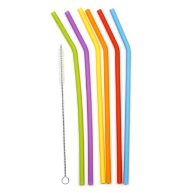 RSVP International Silicone Drink Straws