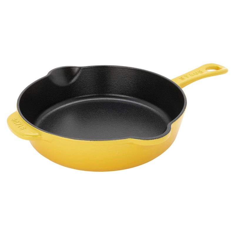 Staub Enameled Cast Iron 8.5″ Traditional Deep Skillet in Citron
