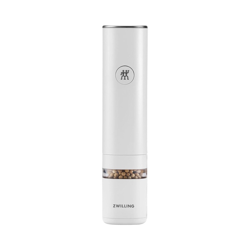 ZWILLING Enfinigy Rechargeable Electric Salt/Pepper Mill in White