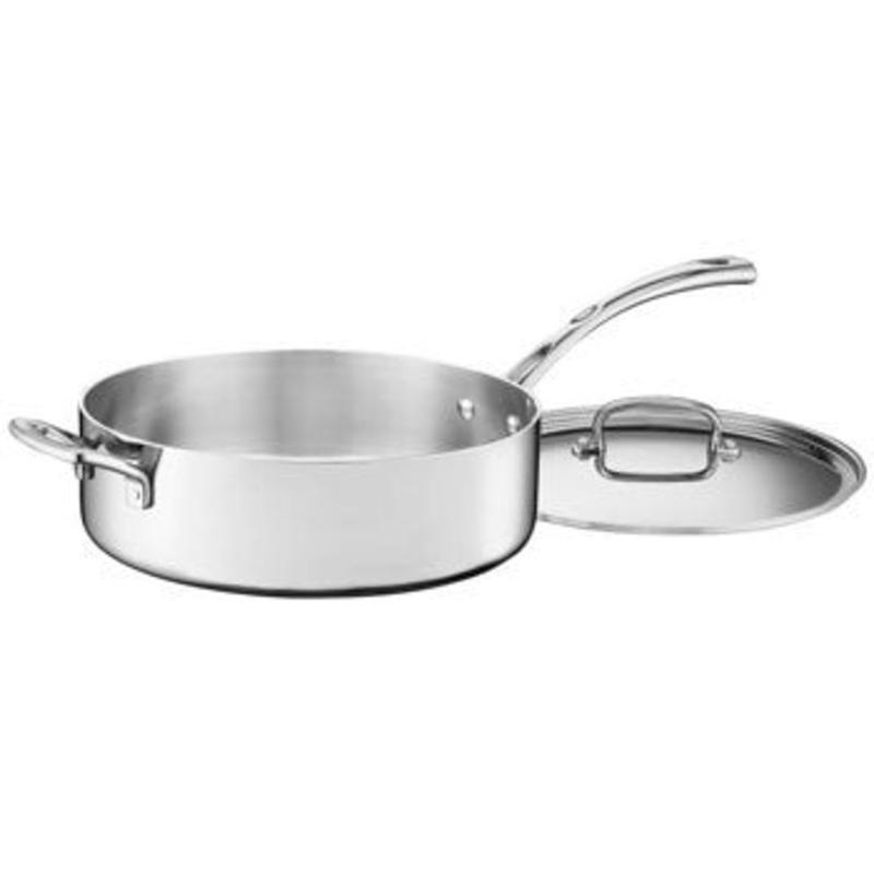 Cuisinart French Classic Tri-Ply Stainless 5.5 Quart Saute Pan