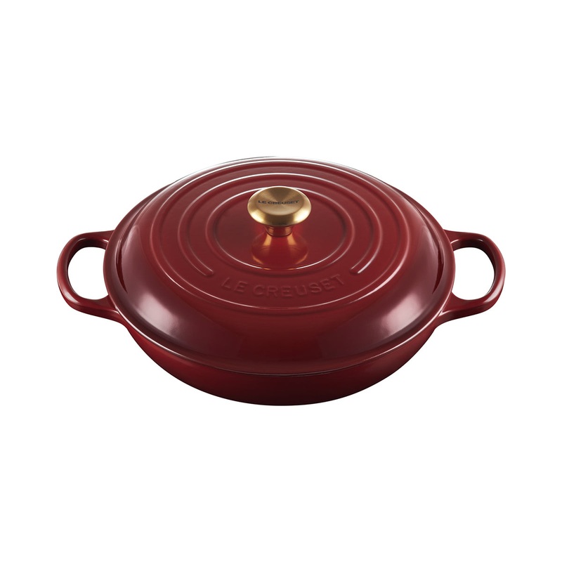 Le Creuset Enameled Cast Iron Signature 3 1/2 Quart Braiser in Rhone