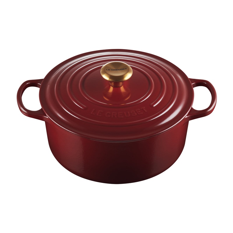 Le Creuset Enameled Cast Iron Signature 5 1/2 Quart Round Dutch Oven in Rhone