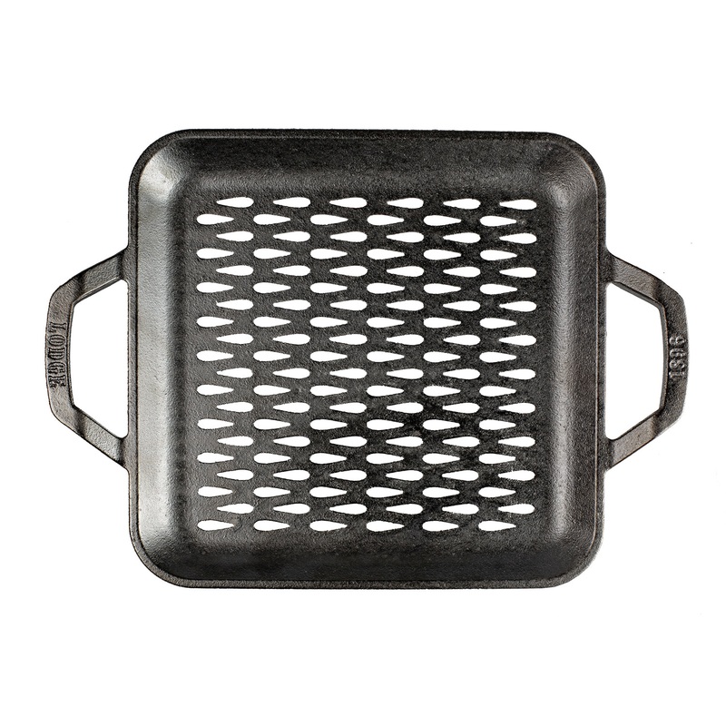 Lodge Chef Collection 11″ Cast Iron Square Grill Topper