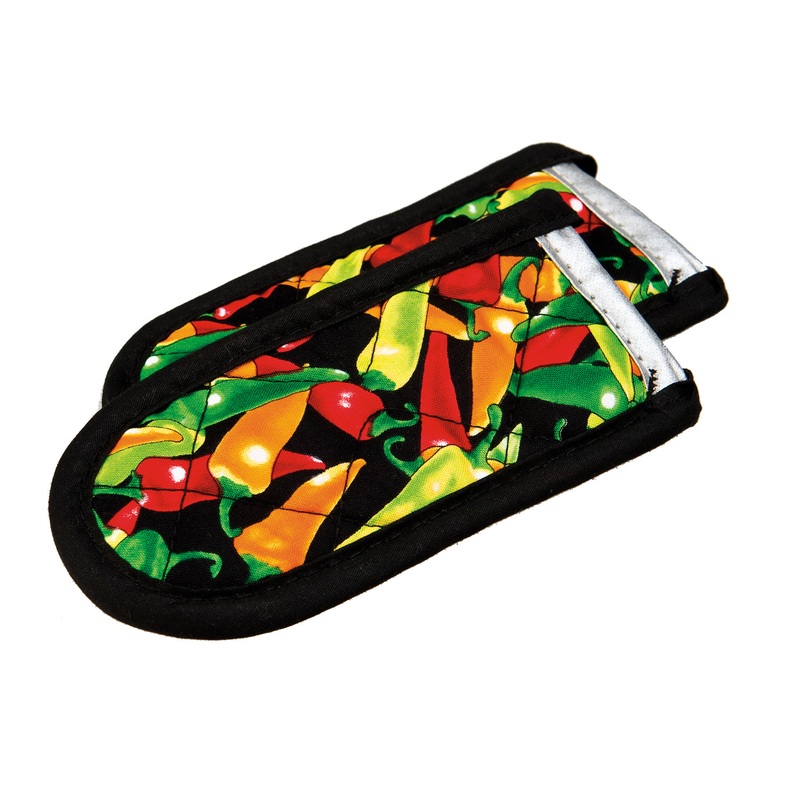 Lodge Fabric Handle Holders, Set of 2, Multicolor Chili