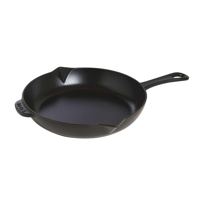 Staub Enameled Cast Iron 10″ Fry Pan in Matte Black