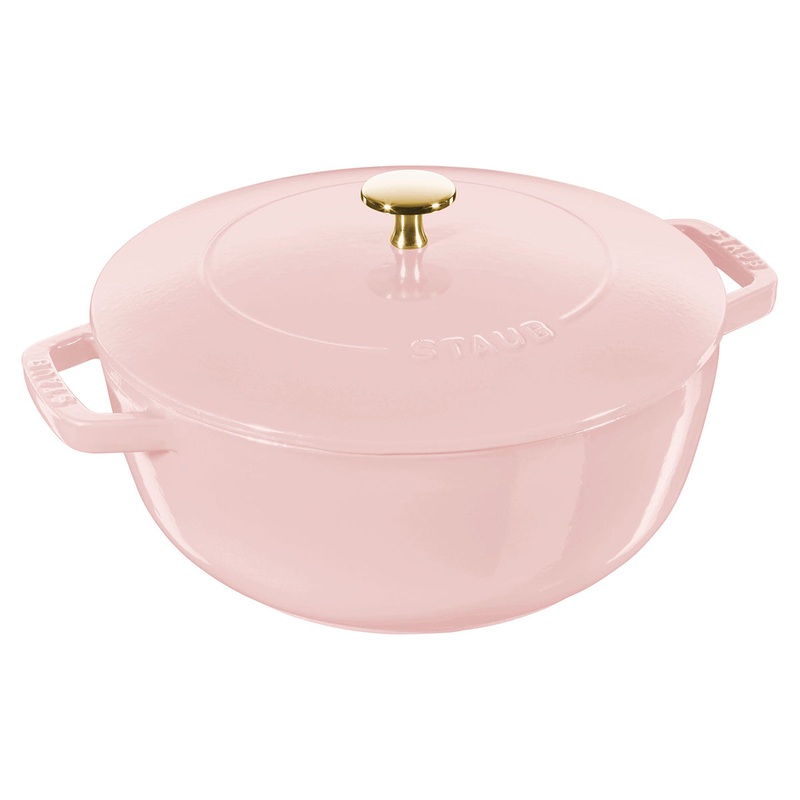 Staub Enameled Cast Iron 5 Qt Essential French Oven in Peony Pink