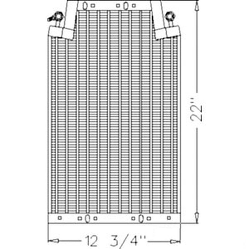 72503630 Condenser for White 2-85 2-88 2-105 2-110 2-135 2-155 ++ Tractors