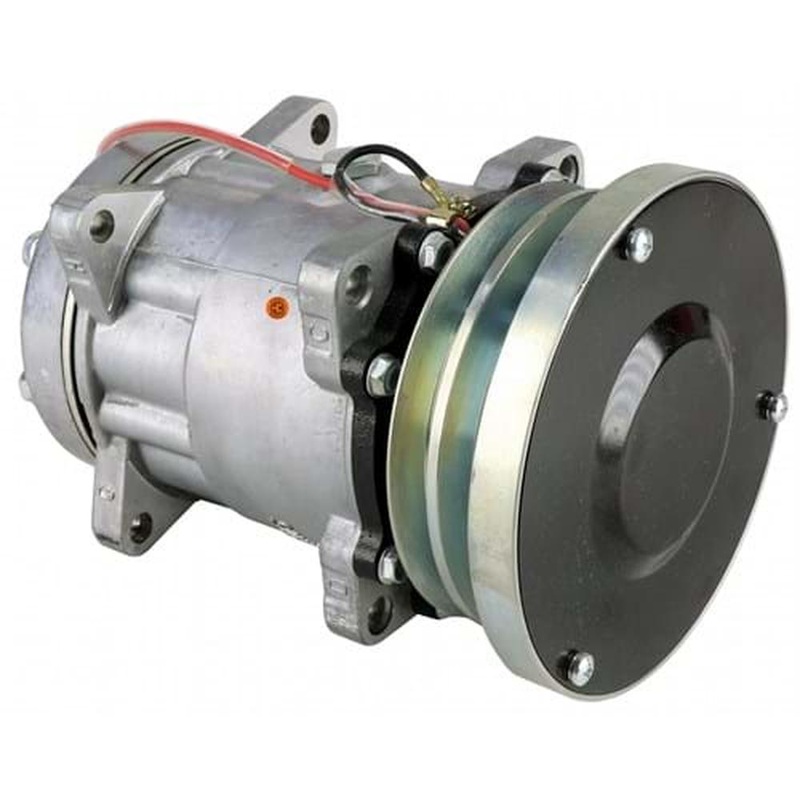 889705764A Sanden SD7H15SHD Compressor, w/ 2 Groove Clutch – Fits Versatile