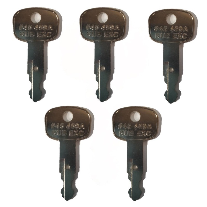 5 KEYS Fits Kubota KX91-3S KX91-3S2 L39 L39TLB L45 L48 L48TLB R520 R630 SSV65