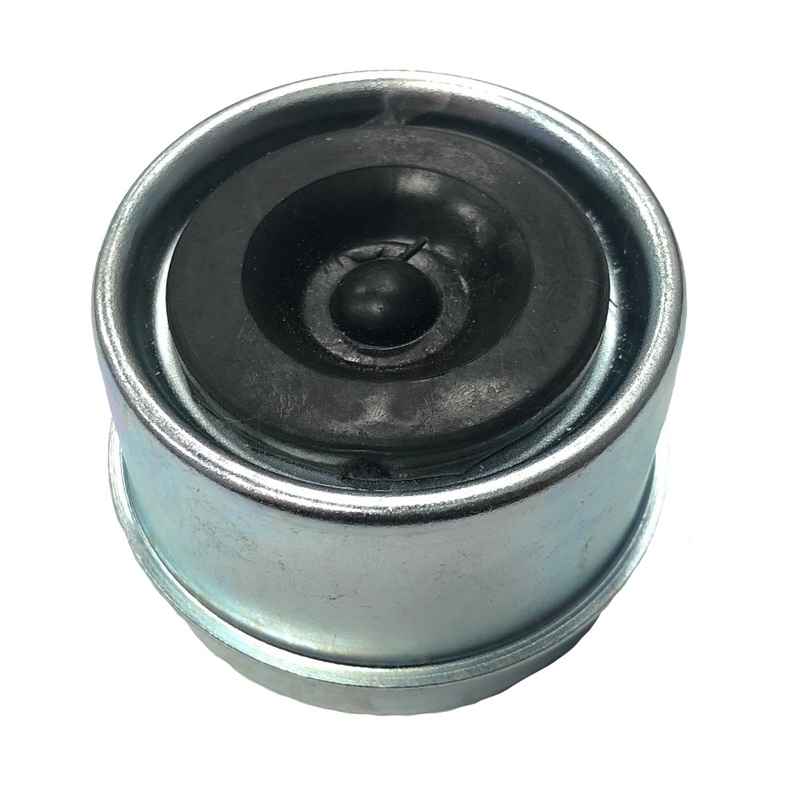 (1) One New Aftermarket Replacement Grease Cap with Rubber Plug