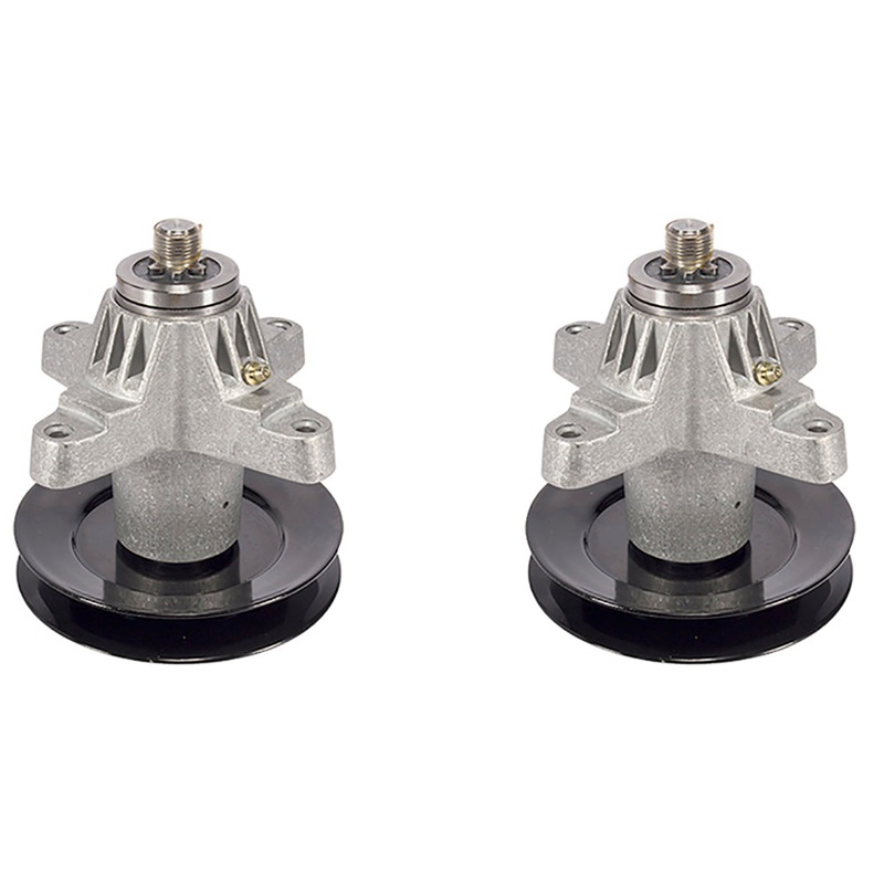 2 SPINDLE ASSEMBLY w/PULLEY FOR TROY BILT TB2450 Horse Bronco Mustang XP RZT 50