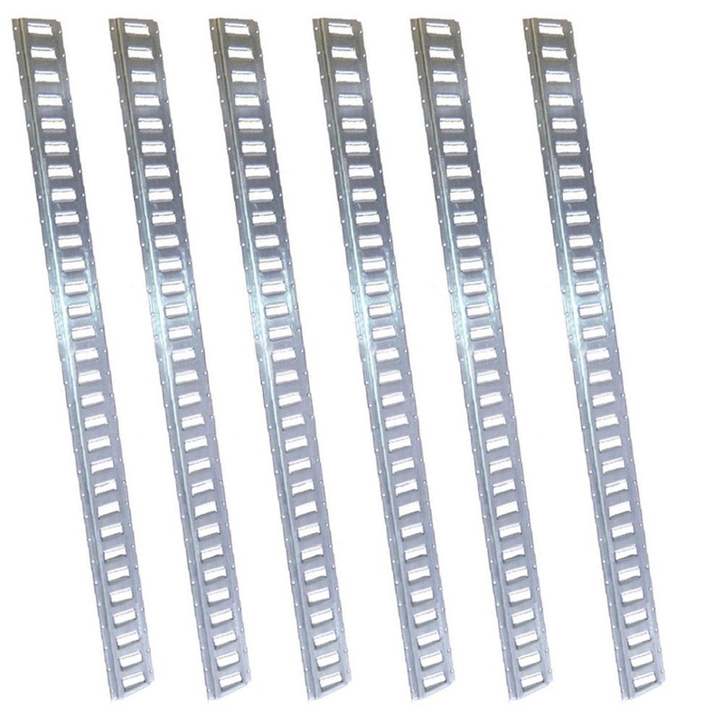 (6) Pack of 8′ Horizontal E-Track Trailer Tie-Down Rails Fits Various Trailers