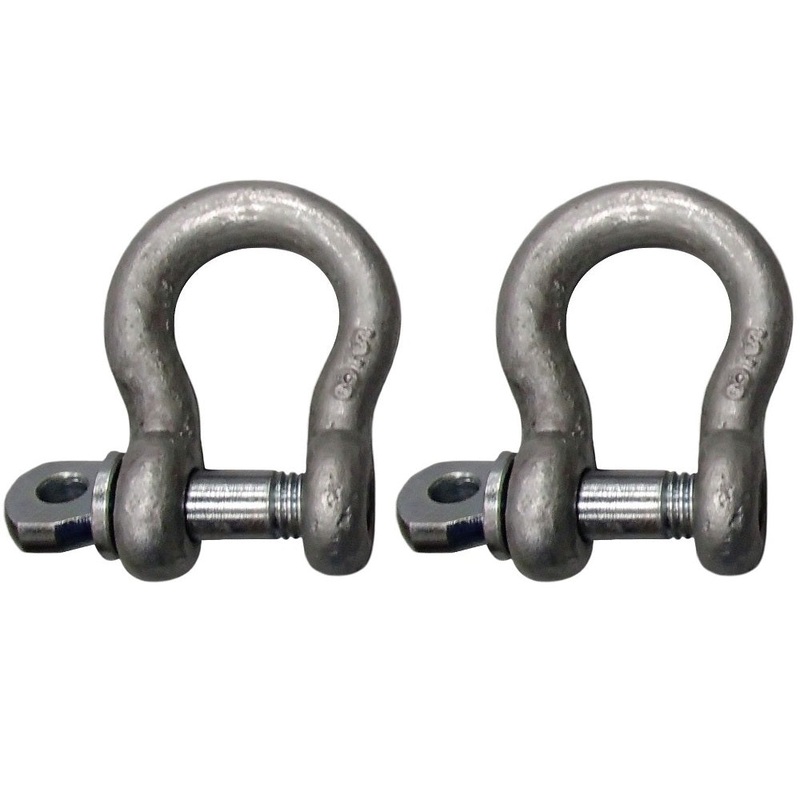 (2) 3/4″ Shackle Screw Pin Clevis Anchor Bow Shackles Sling Cable Chain Rigging