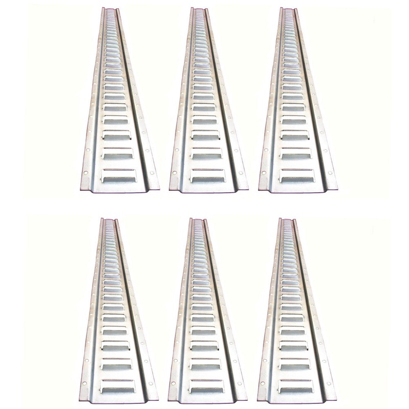 E-Track 5 Ft Horizontal Trailer Tie down Heavy Duty 12 Gauge 6 Pieces