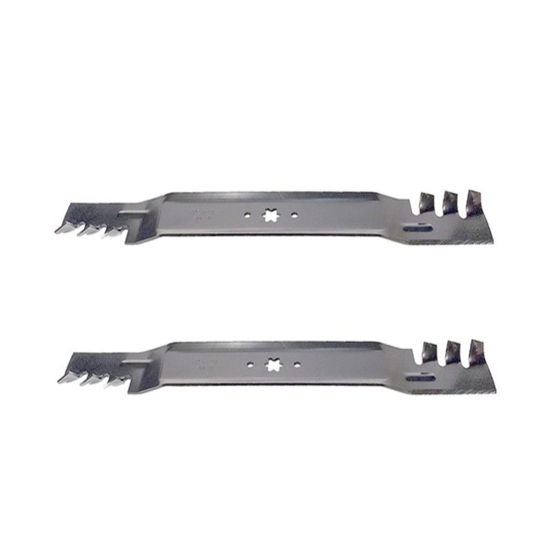 46 1/4″ 302-422 Toothed Mulch Lawn Mower Blade Set (2) Fits MTD / Fits Cub Cadet