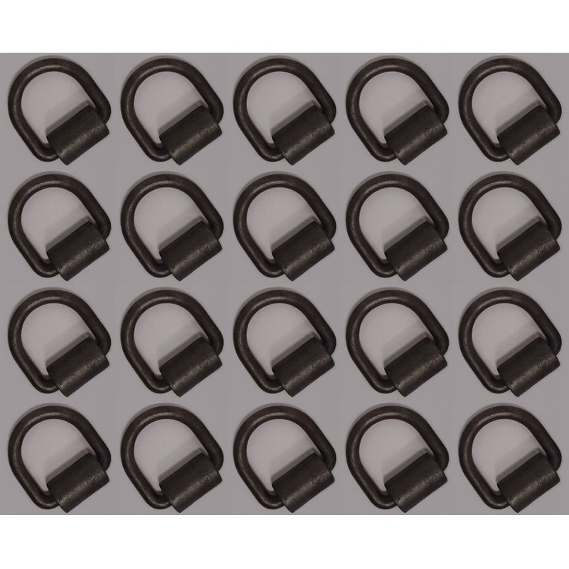 20 Weld-on 1/2″ D Ring Flatbed Truck Trailer Tie Down Cargo Anchor Point