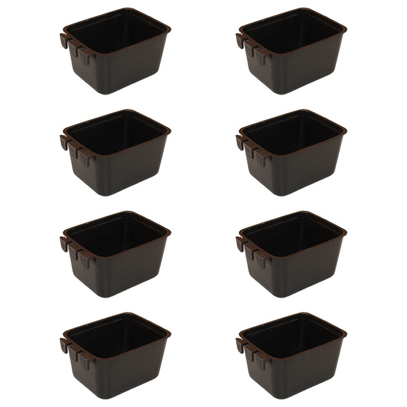 Eight (8) 1 Pint/ 16 Fl Oz Hanging Feed and Water Cage Cup For Poultry Waterfowl