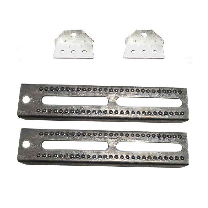 Pair of Boat Trailer 12″ Bolster Bunk Brackets w/ Swivel Top Angle Brackets