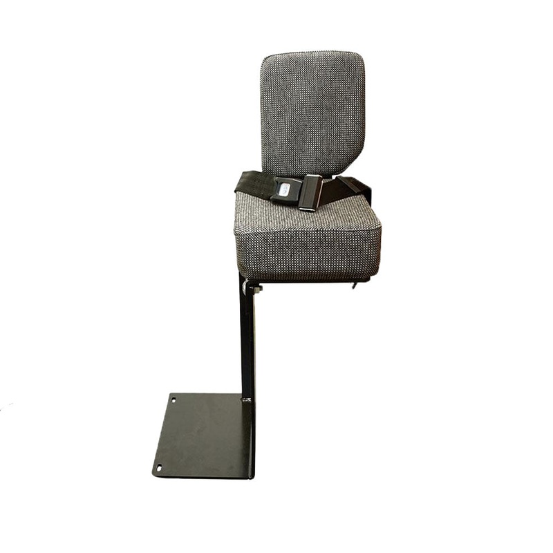 AMSS8212 Buddy Seat – Gray Fabric Fits Case-IH Tractors Models: 7110 7120 7130++