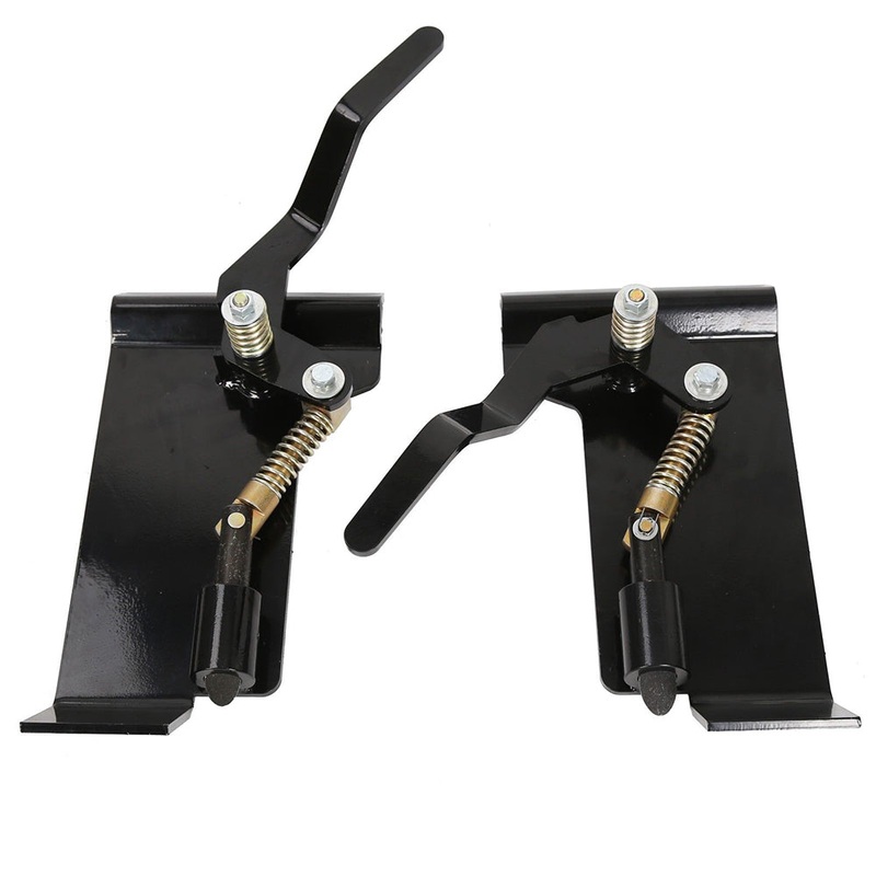 2X Weld On Skid Steer Quick Attach Conversion Adapter Quick Tach Latch Box