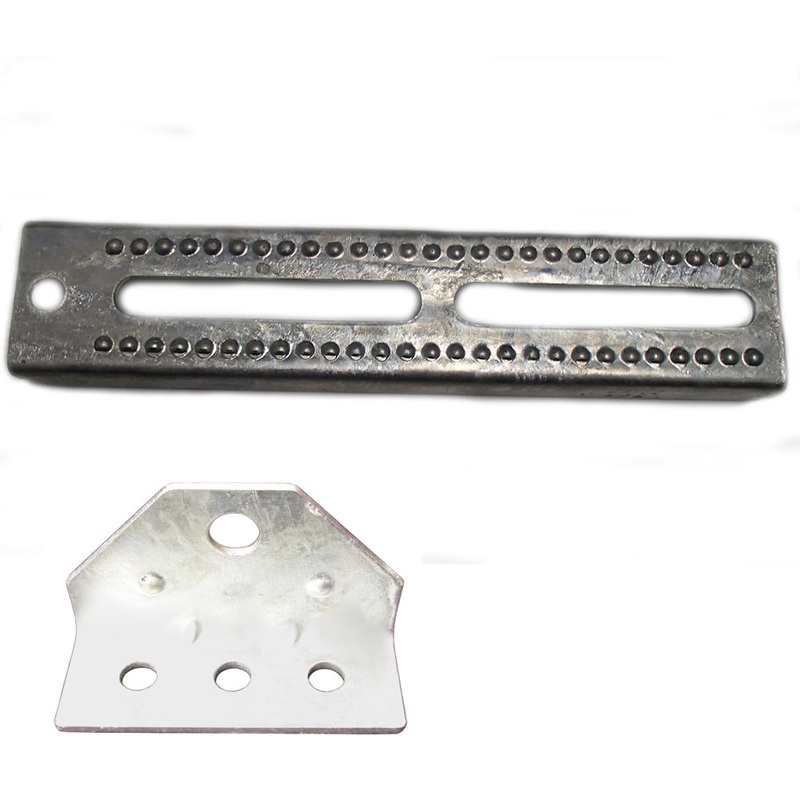 Single 12″ Bunk Bolster w/ Top Angle Swivel Bracket for Trailers