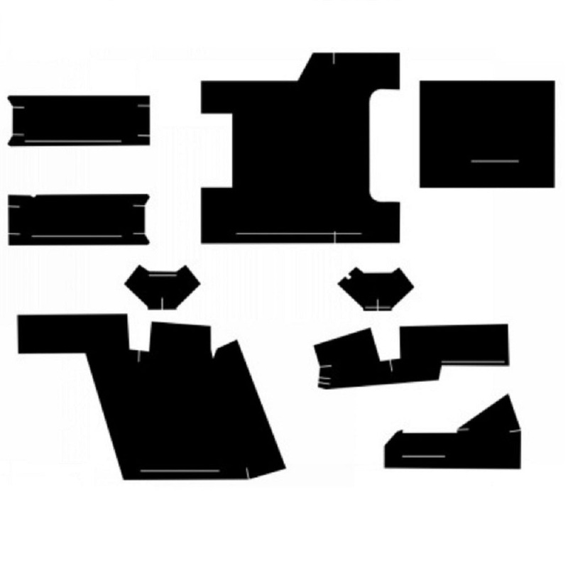 CA903 New 6 Piece Cab Kit w/ Headliner Fits Case-IH Tractor Models 2390 +