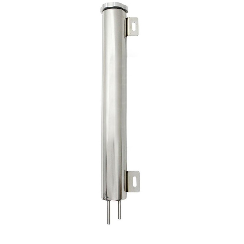 Z12016 Polished Aluminum Radiator Overflow Tank -13 x 2