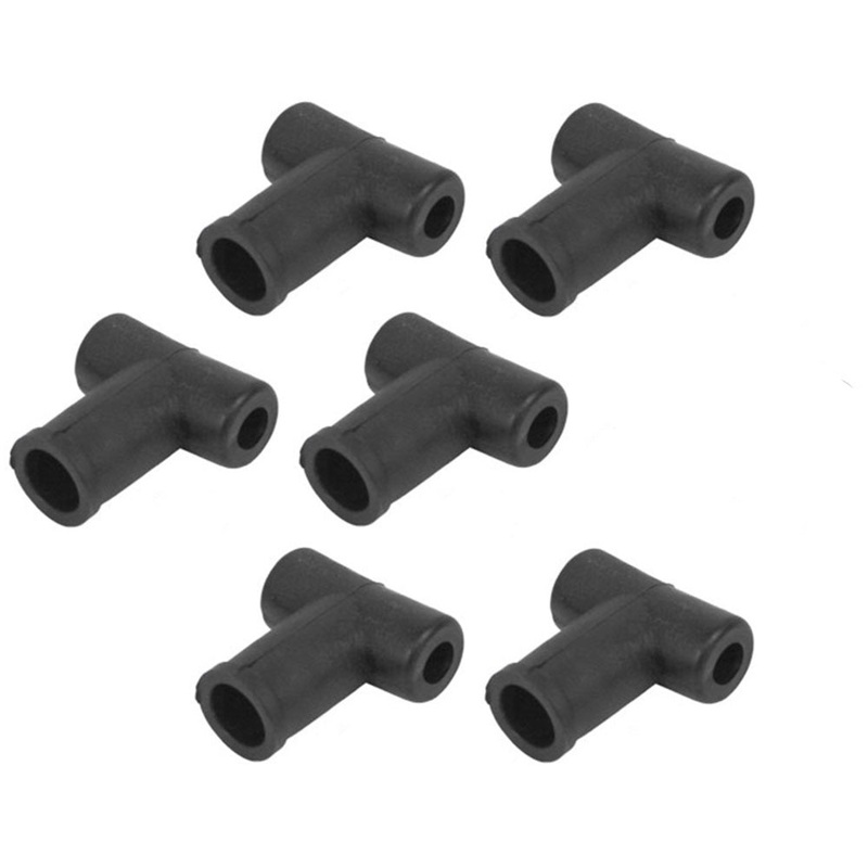 T23425 Pack of Six Fuel Return Line T-Boots Fits John Deere 1120 2020 300 400