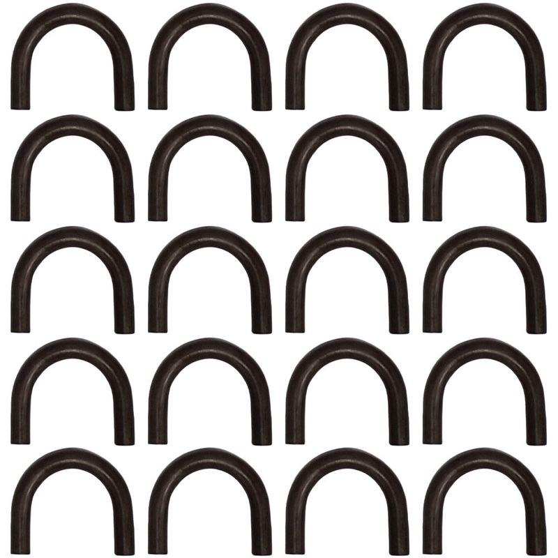 Set of 20 Half Inch Thick D-Rings Rope Chain Tie Downs Welds on Trailer Truck