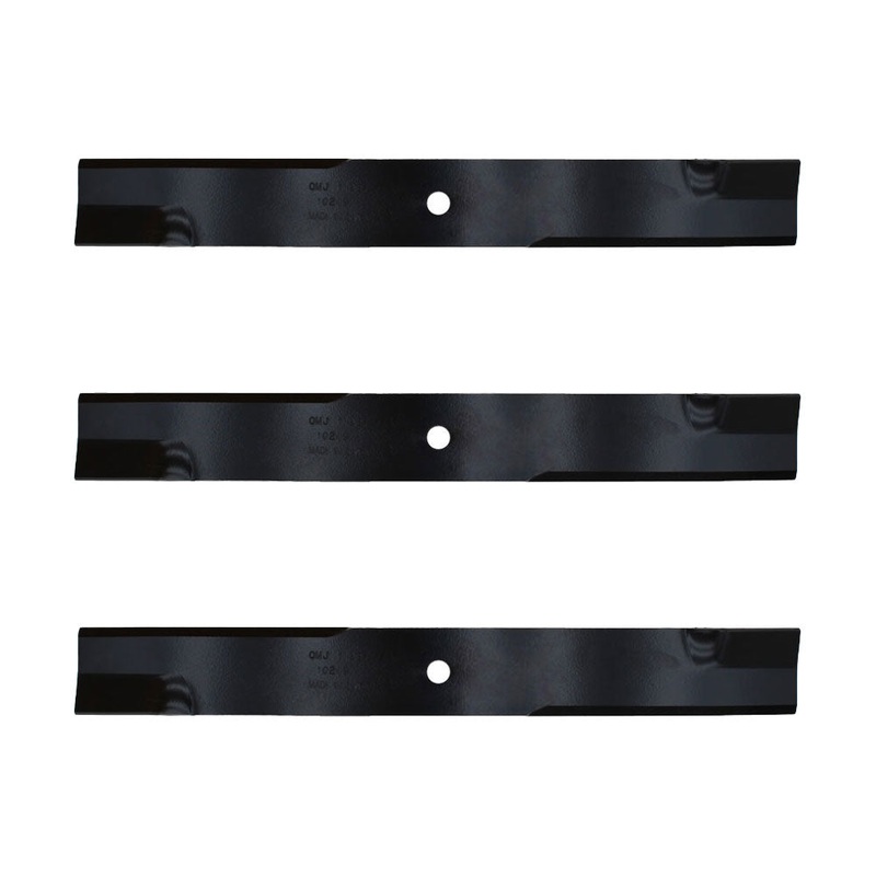 Three Low-Lift Blades 20-1/2″ x 5/8″ Fits Exmark Turf Ranger Turf Tracer Hydro