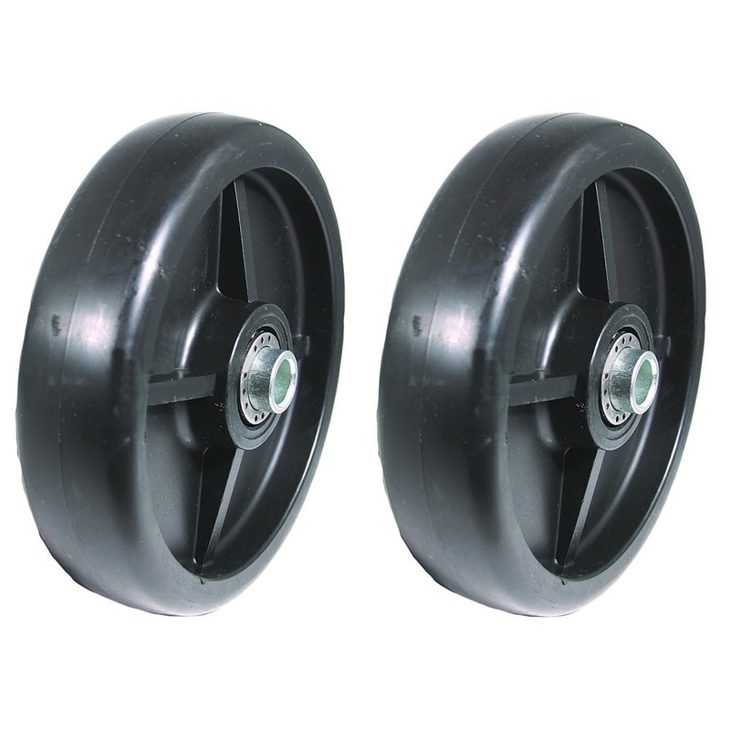 Two 6″x1-1/2″ Deck wheels Fits John Deere 445, AM107560, 48″/54″/60″/72″ DECKS
